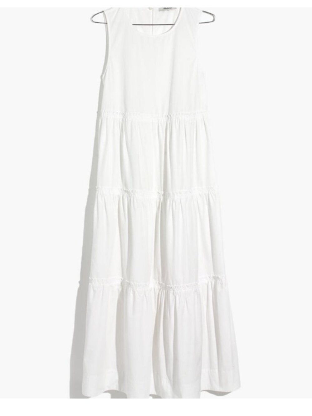 Madewell | Cattail White Tiered Dress XSP